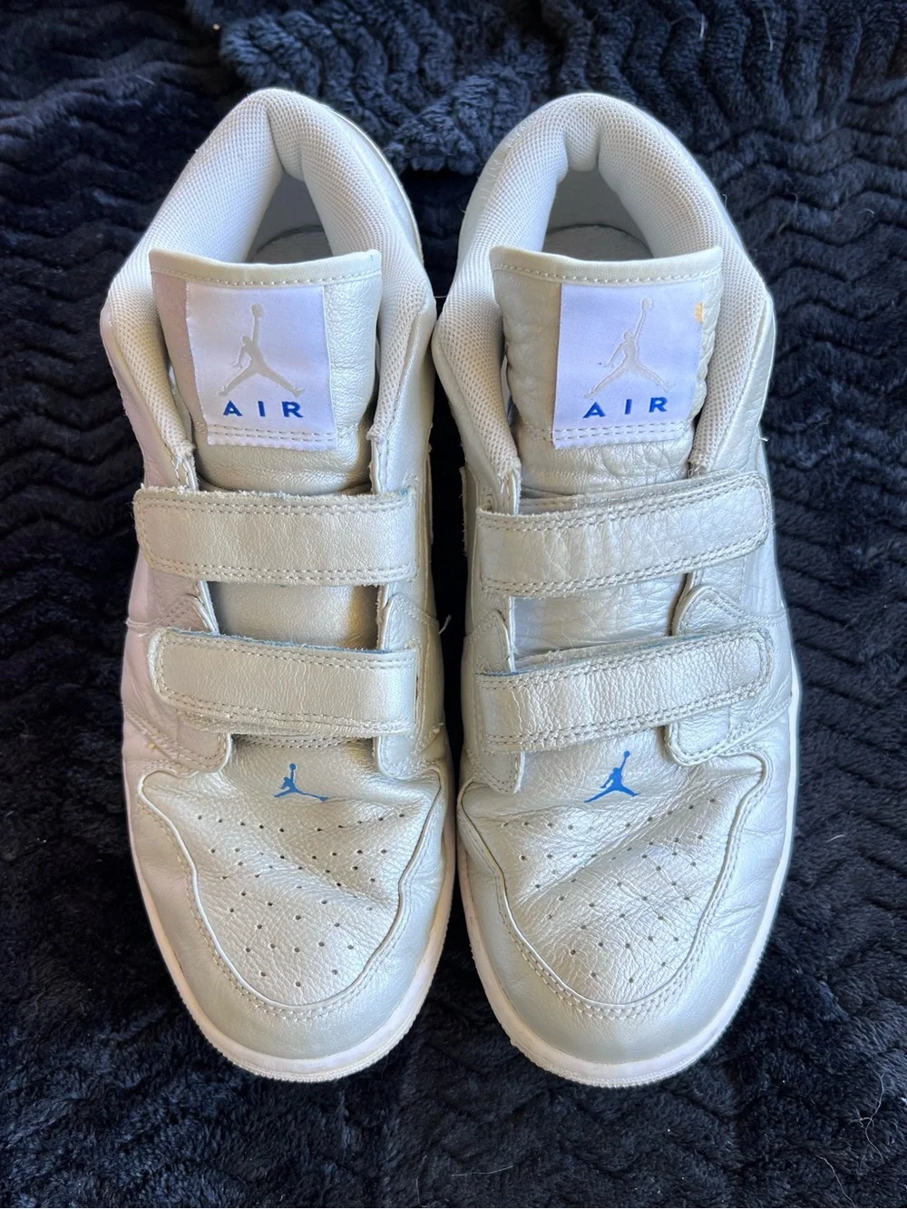 Air Jordan 1 Velcro Premr Low 'Sapphire' 344521-041 men’s Size 9